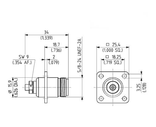 HuberSuhner/Adapter/25_N-50-3-9/133_NE