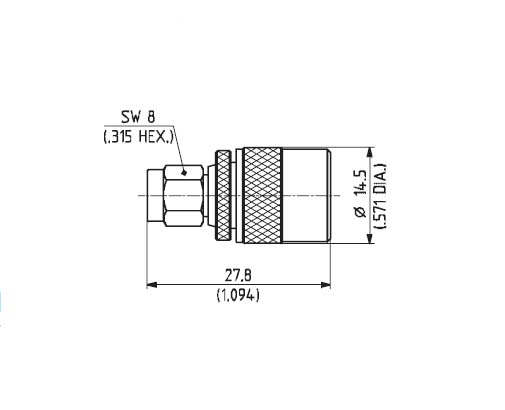 HuberSuhner/Adapter/32_SMA-TNC-50-1/1-_UE