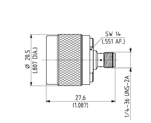 HuberSuhner/Adapter/33_N-SMA-50-1/113_UE