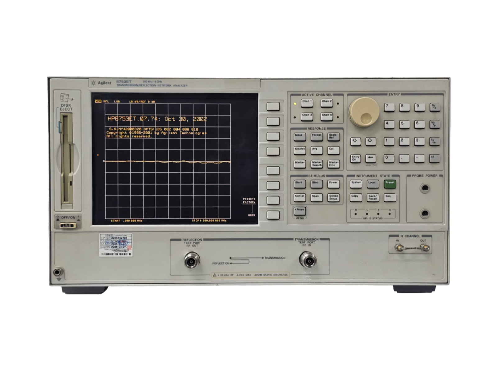 Agilent/Network Analyzer/8753ET/002/004/006/010/1D6