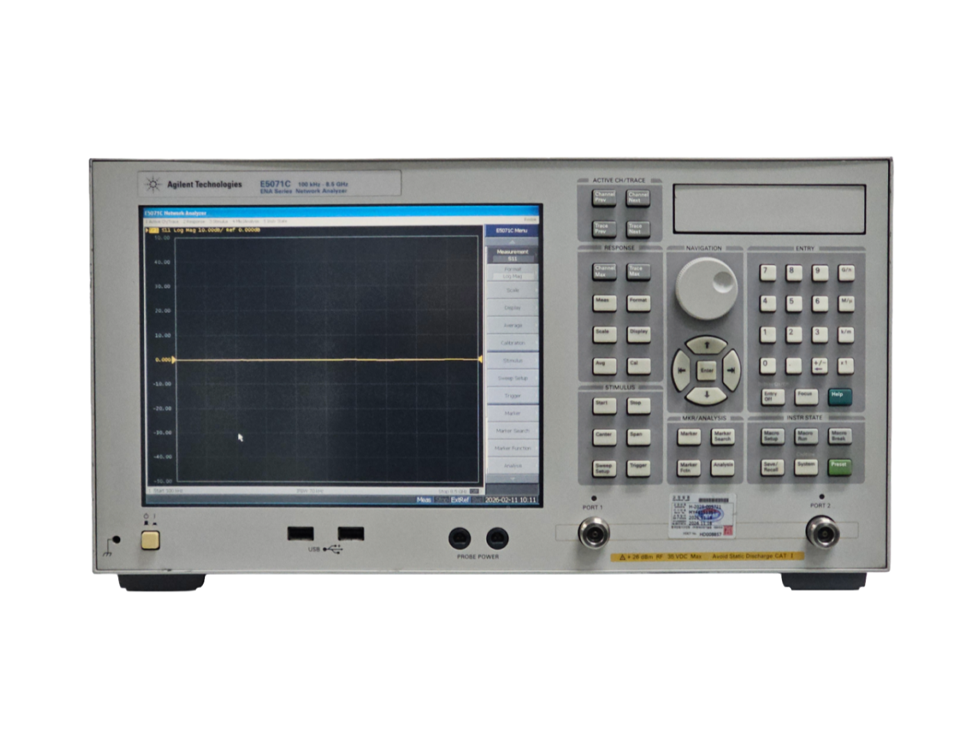 Agilent/Network Analyzer/E5071C/019/1E5/285
