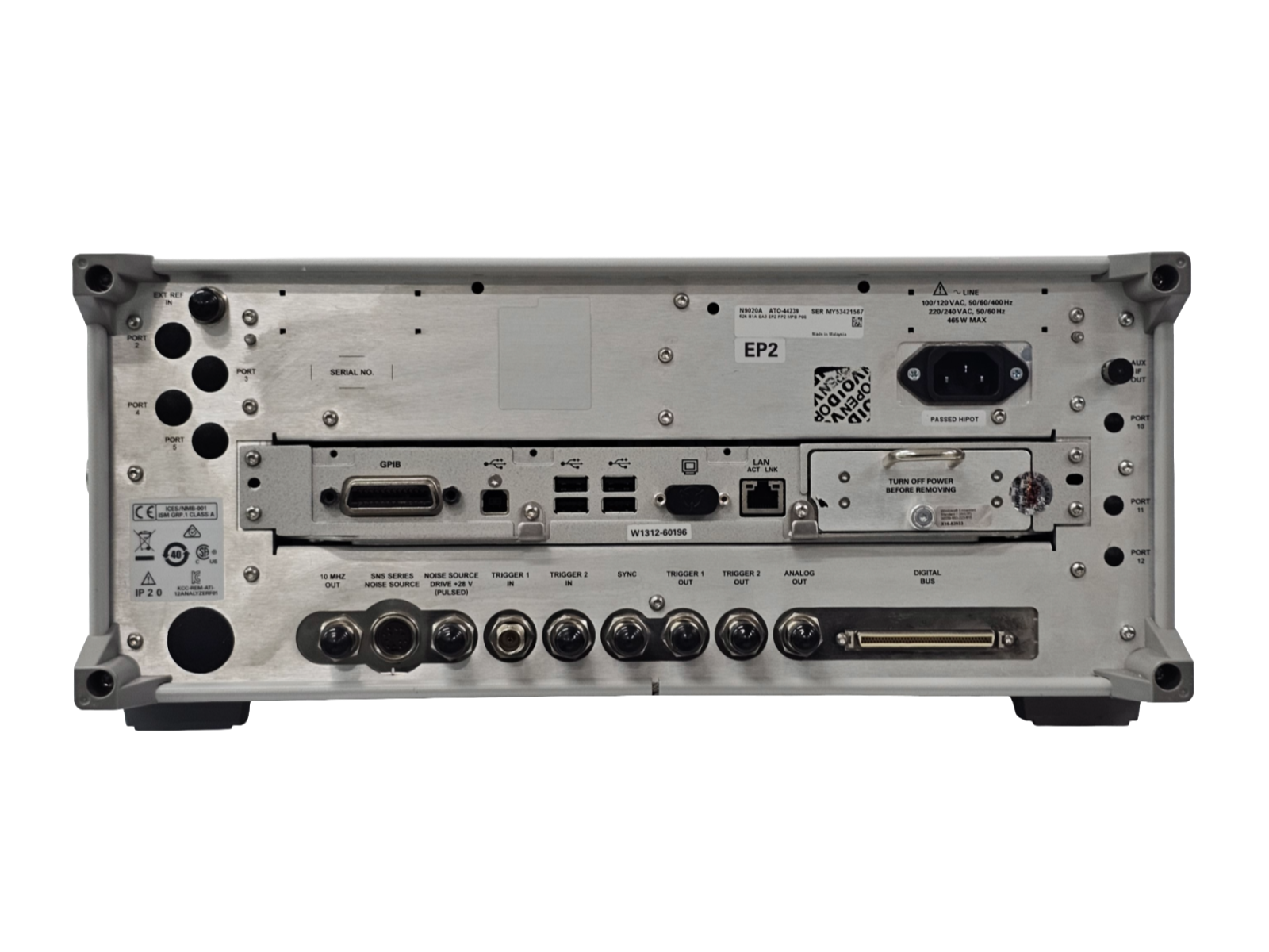 Agilent/Spectrum Analyzer/N9020A/526/B1A/B25/B40/DP2/EA3/EP2/FP2/FS1/MPB/P08/PC4/RTL/SSD/W7X
